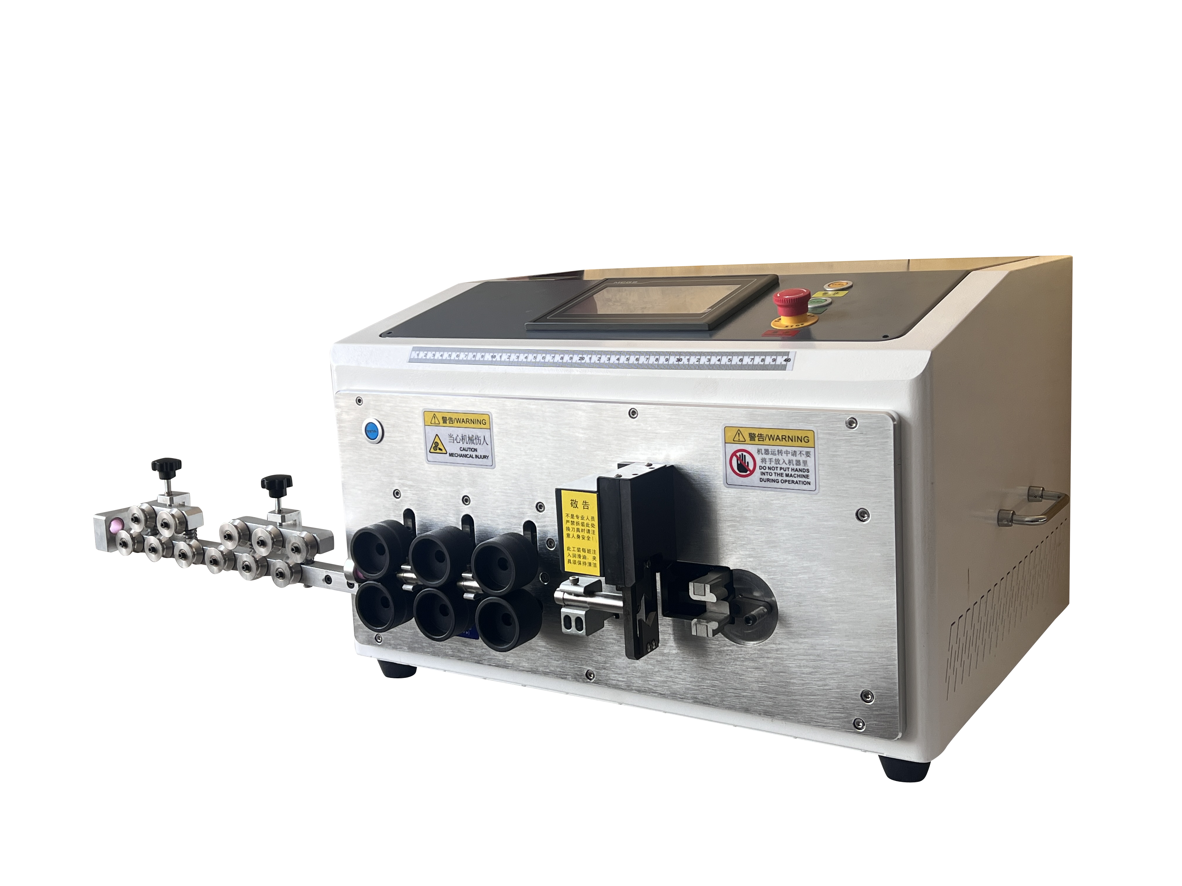 Multi-function 800W Cable Strip Bend Machine Cable Max 35mm² Fully Automatic Wire Stripping 6 Wheels Driving Factory Direct