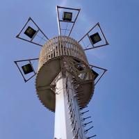 Torre móvil galvanizada resistente a la corrosión del teléfono celular