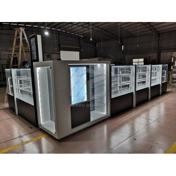 T4 LED Mobile Phone Display Showcase 20mm MDF Polishing Painting