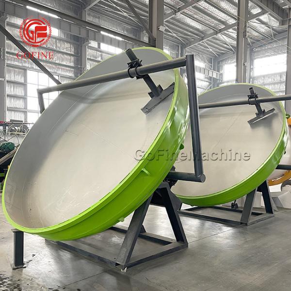 Sistema de controlo PLC Disco pan Granulador de fertilizantes orgânicos Equipamento em forma de arco