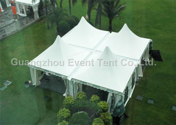 Strong structural marquee pagoda party tent with PVC white side wall for wedding event