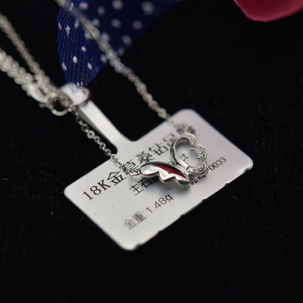 Super White Moissanite Diamond Necklace Forever One Grade With 18K Gold Metarial