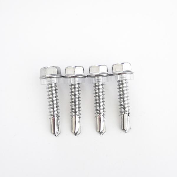 Inox A4 SS 316 Stainless Steel Self Drilling Screws Hex Head DIN 7504K