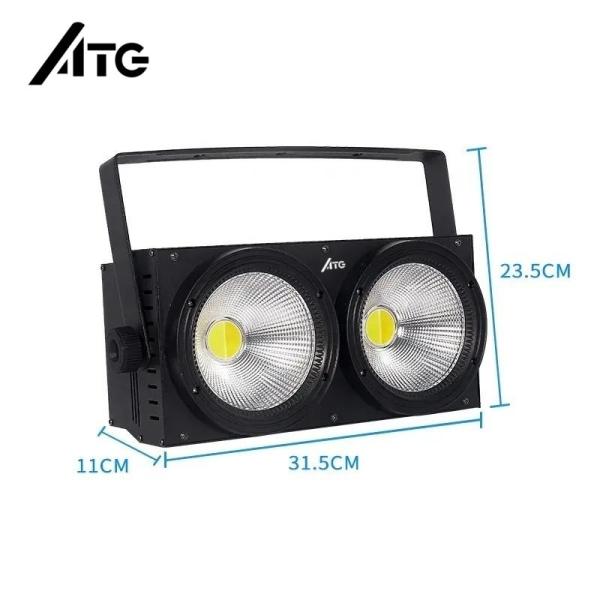 Track Mount ATG 2 Eyes Blinder 2*100W COB Warm White Cool White Par Light for Theater