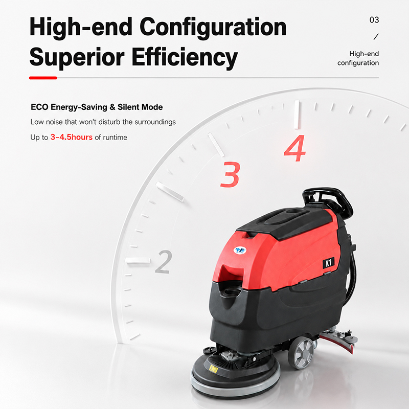 Self-Propelled Floor Scrubber Airport Industrial Ceramic Tile Floor Washing Machine Scrubber