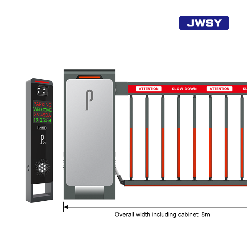 J-KZ101 IP54 Rated Retractable Parking Barrier with Adjustable Speed 4-9s and