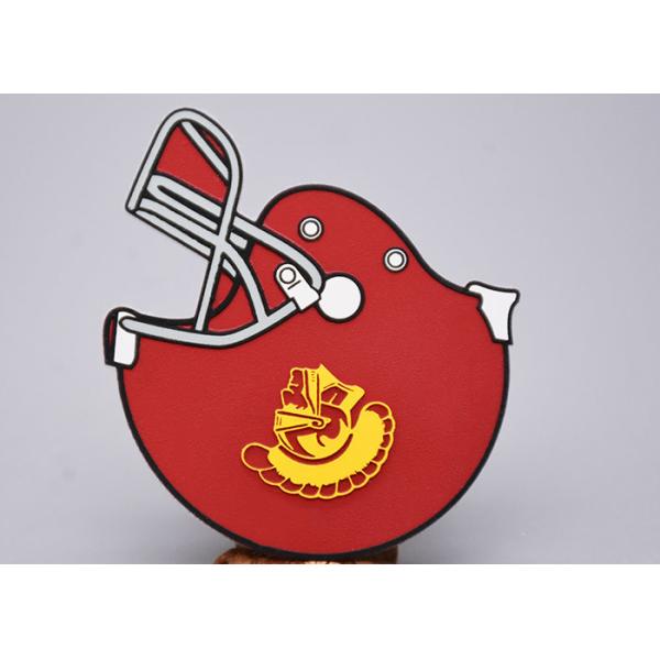 Мягкая ультразвуковая отрезанная заплата силиконовой резины с плоским печатая логотипом