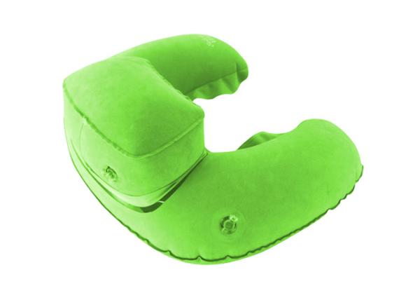 Custom Holiday Cushion Inflatable Travel Neck Pillow U Shape For Airplane , Bedding