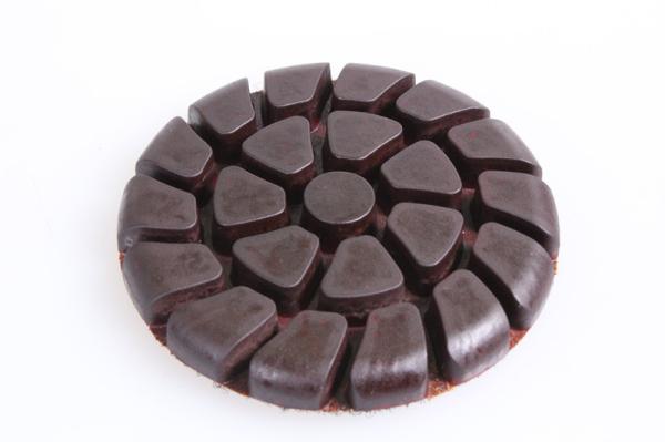 3 Inch Metal Chip Concrete Floor Polishing Pads Grit 50 In Round Shaped