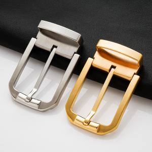 35mm Business Belt Buckle in Brushed Metal Finish with Solid Stainless Steel