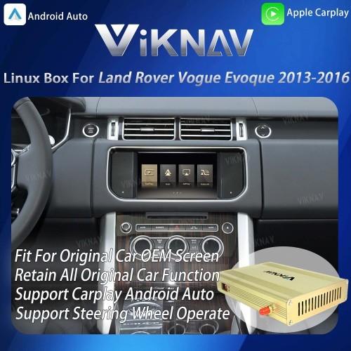 Boîtier d'interface Linux ViKNAV pour Land Rover Evoque 2013-2016 avec CarPlay sans fil