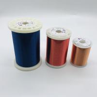El esmalte del poliuretano del color rojo cubrió el alambre 0.08m m del imán