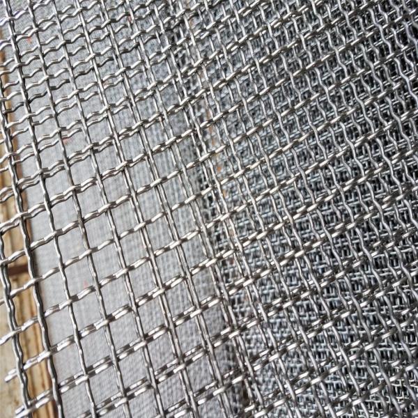 Grillage serti par replis d'écran de mine d'acier inoxydable