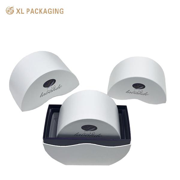 Bolsa de Comércio a Retalho de Doces em Forma de Ovo, em forma de Doce, Caixa de Chocolate, Caixa de Embalagem de Presente de Cosméticos Branco Roxo