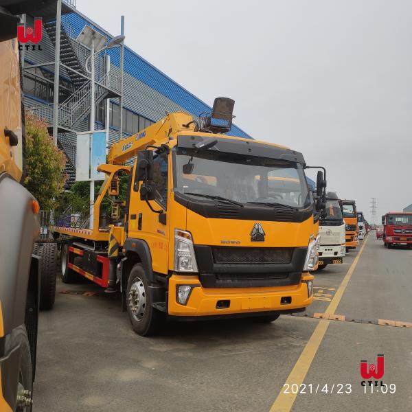 Тележка Sinotruk установила кран заграждения тележки буксируя тележки 9.726l крана планшетный
