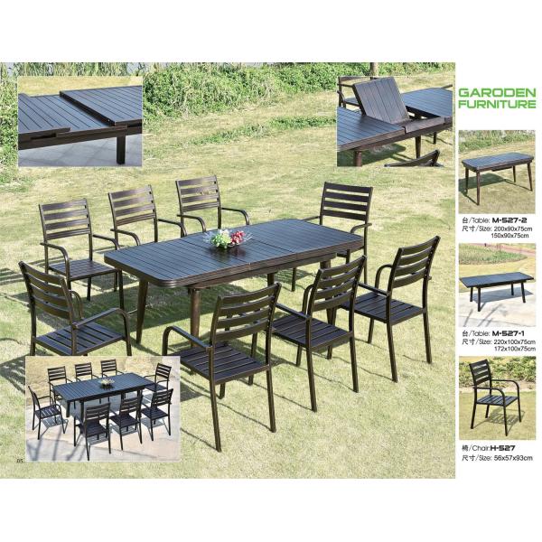 Leisure  Garden Cast Aluminum 8 Seater Outdoor Furniture Table And Chair Set Garden Furniture