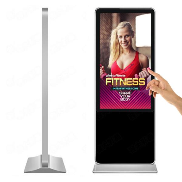 43 inch floor stand infared touch screen kiosk all in one pc pedestal display signage