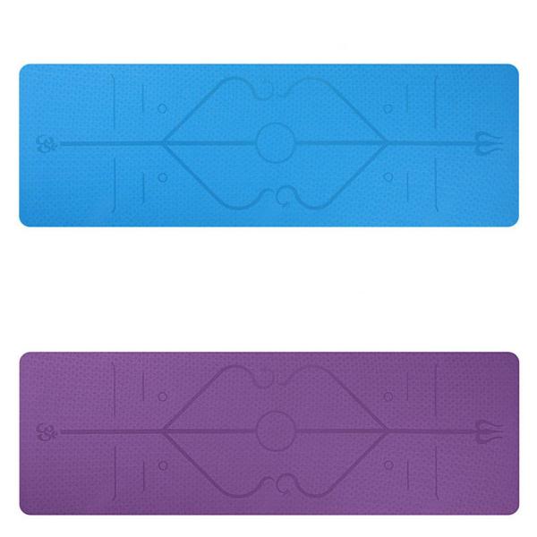 TPE Posture Line 6mm Carpet Non Slip Yoga Mat For Beginner Environmental Fitness Gymnastics Mats