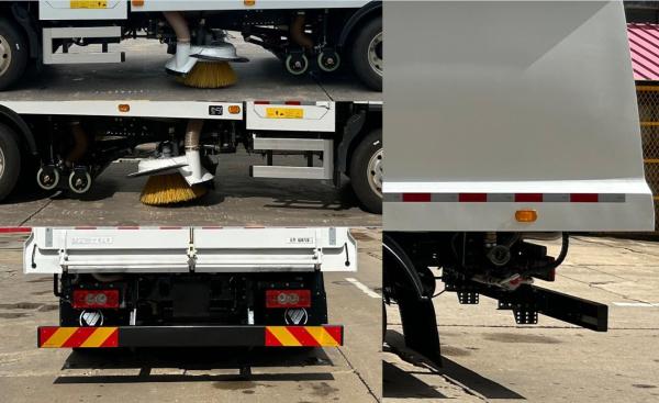 Pure Electric Severe Dust Street Cleaning Road Sweeper Vacuum Truck Euro 6 Emission Standard 2mm Tank Thickness