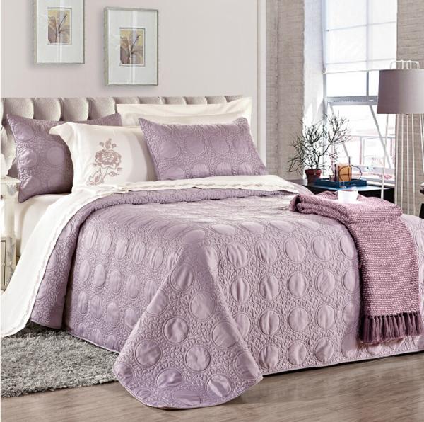 Soft Microfiber Bedspreads Comforters Machine Washable Ultrasonic Comforter Set