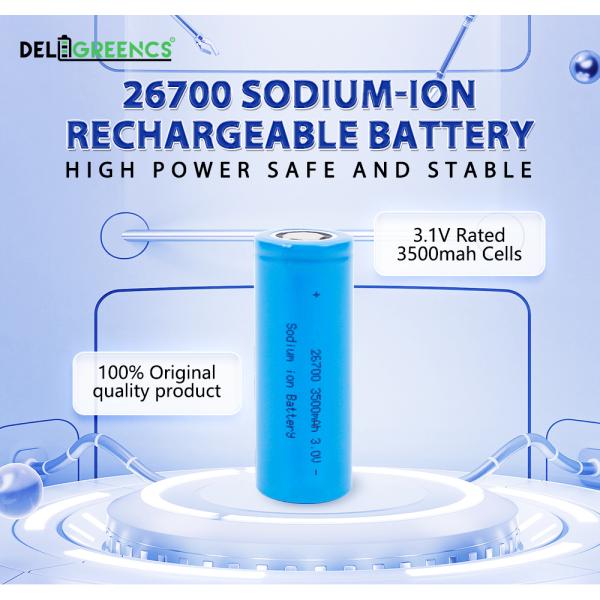 Натриевые ионные батареи 26700 3500mah цилиндрические ячейки 3,5ah для пылесоса для ноутбуков