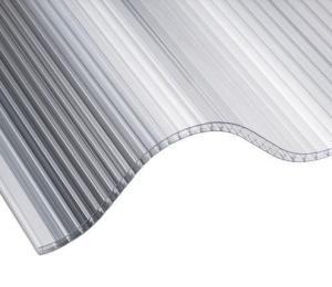 10mm Awning PC Roofing Panels 100% Virgin Bayer Material 12%-95% Light