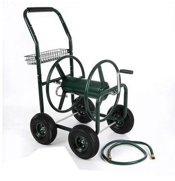 Steel Frame Hose Reel Box in Green for Convenient Storage and Protection