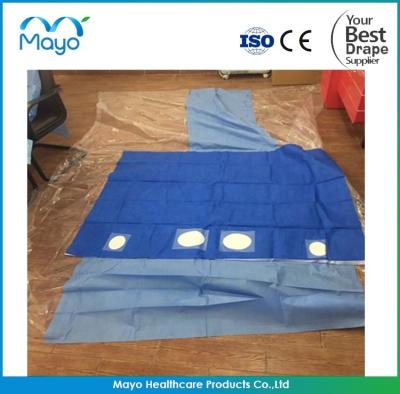 A angiografia femoral estéril cirúrgica do fornecedor de China drapeja com furo 4