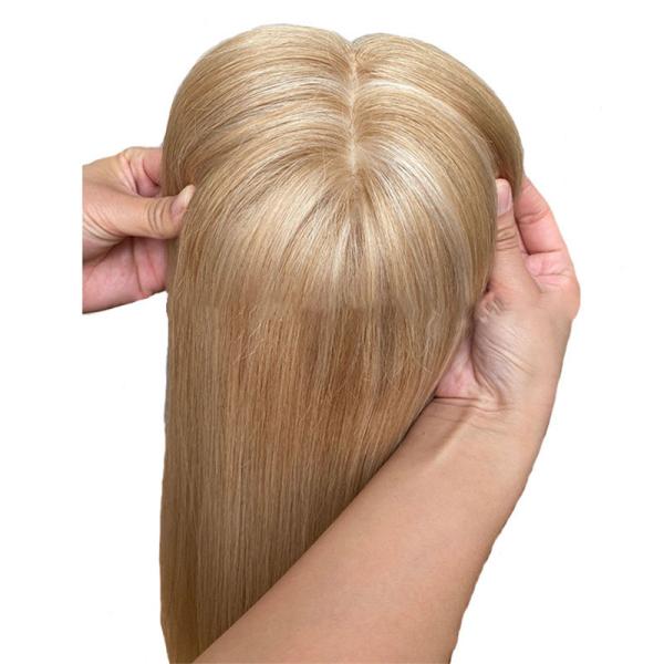 Real Virgin Human Hair Toppers for Women Cuticle Aligned European Jewish Hair Pieces