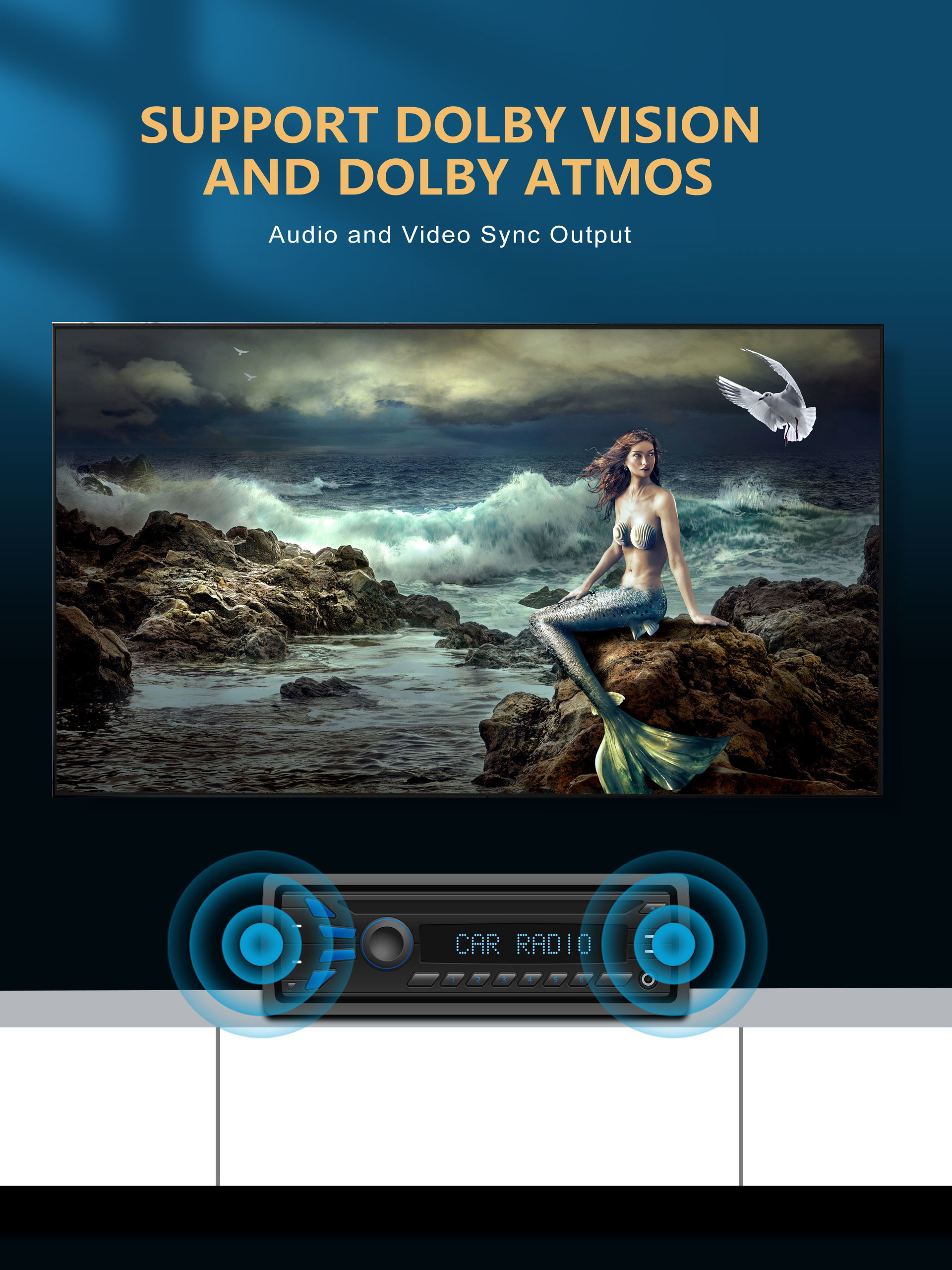Направление наградное HDMI Bi привязывает 4K HDR 6 футов ультра быстро