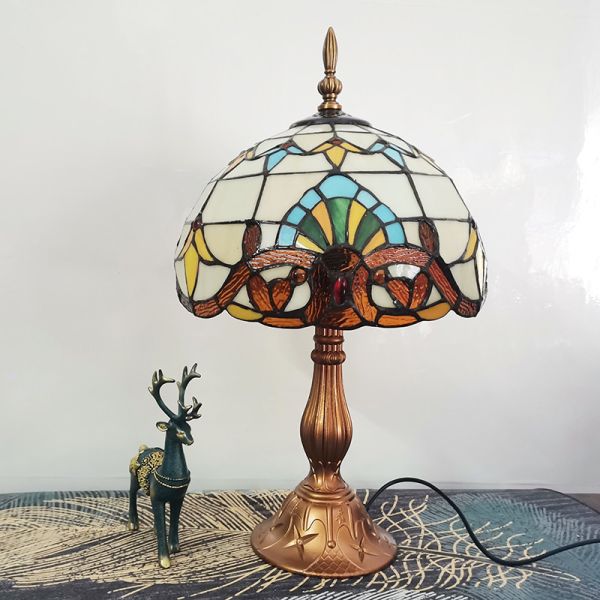 30cm Table Lamp E27 Baroque Bedroom bedside light(WH-TTB-61)
