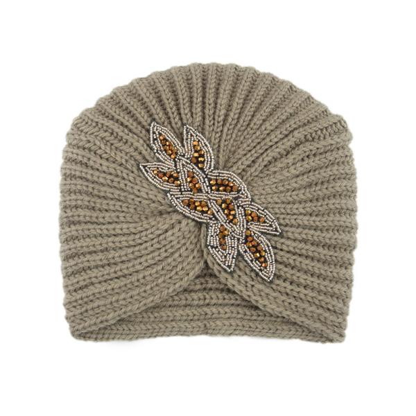 Crystal accessories Knit hat Heavy beaded hat warm woolen hat