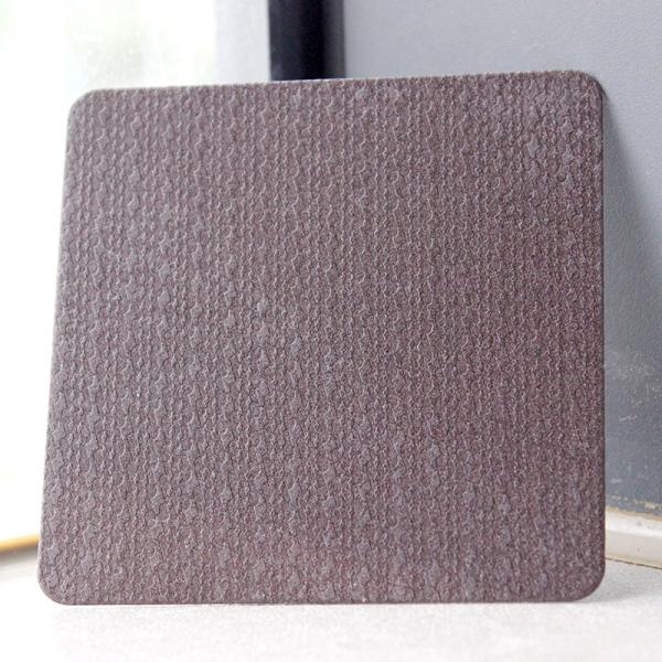 304 316 Cor retrô Marrom Placa de metal em relevo para decoração Texturizado Projecto de chapas de aço inoxidável
