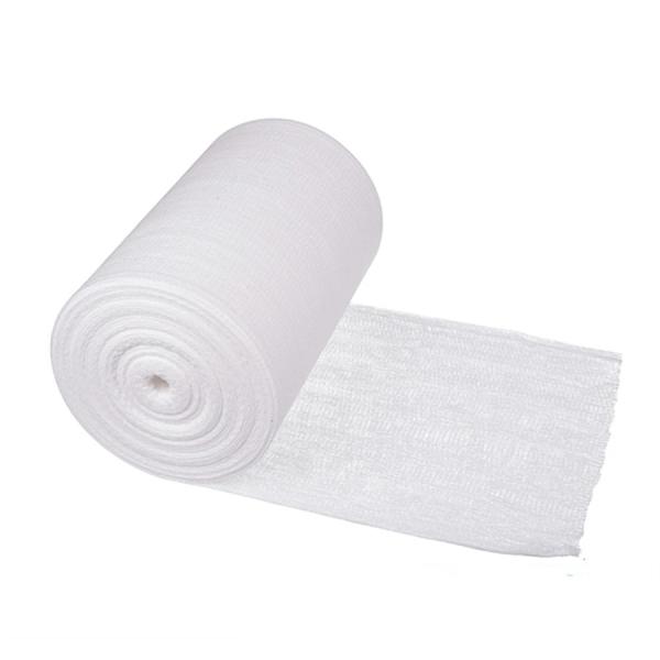 Algodón disponible 100% de 12 hilos Gauze Rolls médico