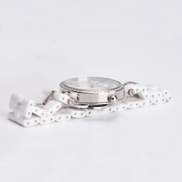 Prenda impermeable de cerámica del reloj del cuarzo del cristal de zafiro con China/Japón Movt