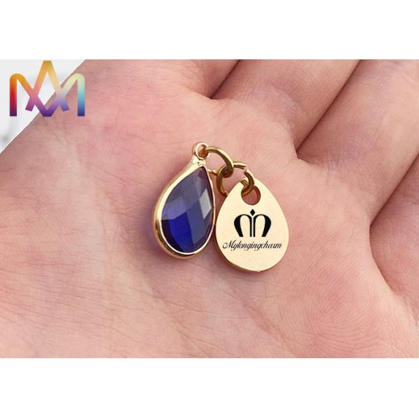 Шармы шкентелей бирки SS304 изготовленные на заказ гравируя с Birthstone