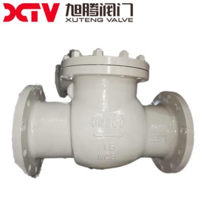 Válvula de não retorno de flange industrial em aço inoxidável com ligação ANSI 150lb