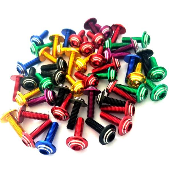 DIN 912 Colorful M5 Inner Hexagon Socket Screw Aluminum Alloy 6061