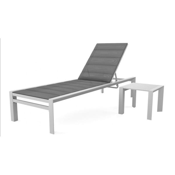 Outdoor Sun Lounger Patio Pool Chair Aluminum Material Poolside Furniture Beach Lounger chair