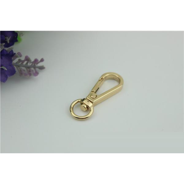 Factory direct sale metal zinc alloy 10 mm hanging brush anti brass snap hook for handbag