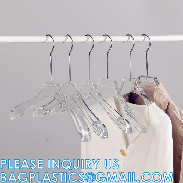 Luxury Clothes Hangers, Clothing Type Transparent Acrylic Clothes Hanger, Garment Coat Hangers For Cloth