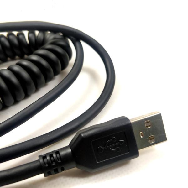 Coiled USB To Rj50 Cable , Datalogic Scanner Cable For Gd4130 Gd4110