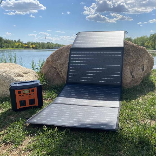 Kit de painéis solares dobráveis de 60 Watt Ótimo para trailer de acampamento de RV e necessidades de energia de emergência