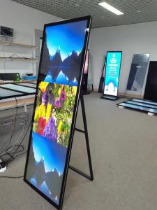 ICN 2153 HD Led Video Wall 1200cd/Sqm Freestanding Digital Poster 35kg