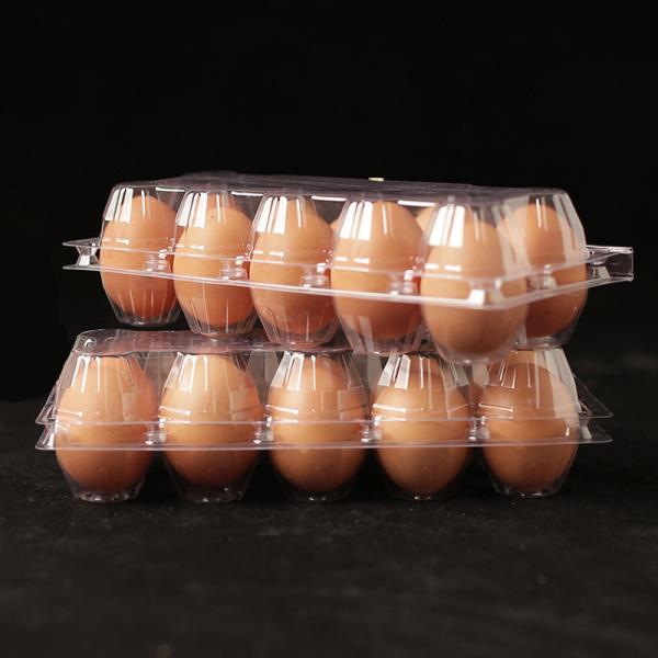 PET / PLA Thickening Blister Packaging Tray Customer Clear Plastic For Eggs