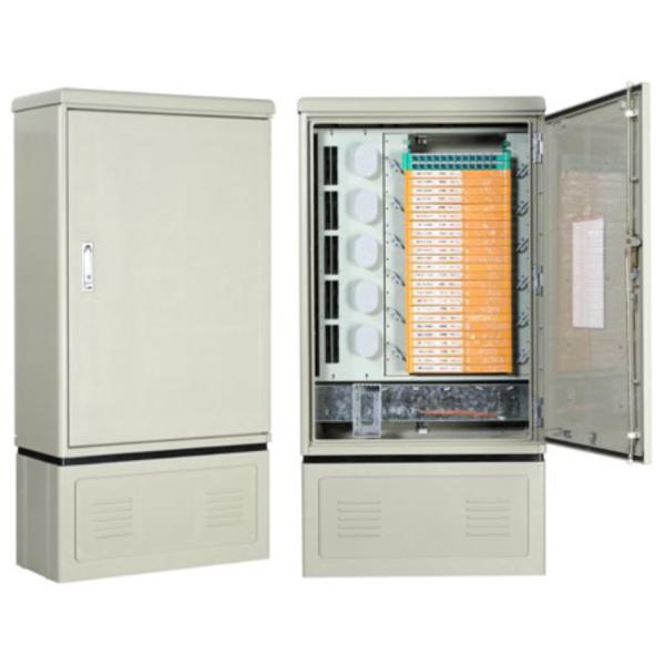 FTTH 288F Fiber Cross Connect Cabinet Outdoor SMC Material