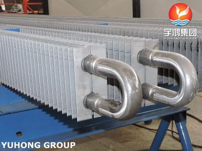 ASTM A106 Gr.B Seamless Carbon Steel Pipe Square H Type Fin Tube For Radiator
