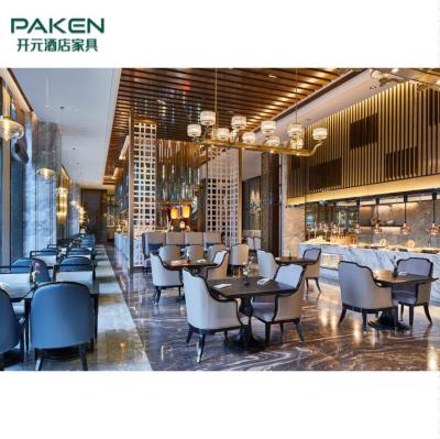 Tabelas modernas feito-à-medida e cadeiras da mobília para o projeto do restaurante do hotel