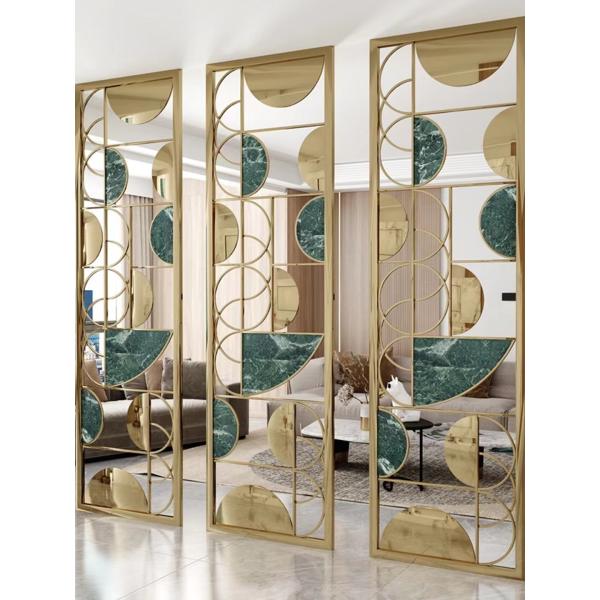 Luxury Stainless Steel Metal Screen Partition Modern Metal Partition Screen