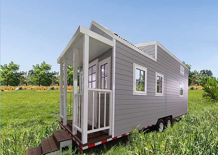 Prefab системы крыши доски Osb роскошный крошечный дом использовал светлый железный каркас